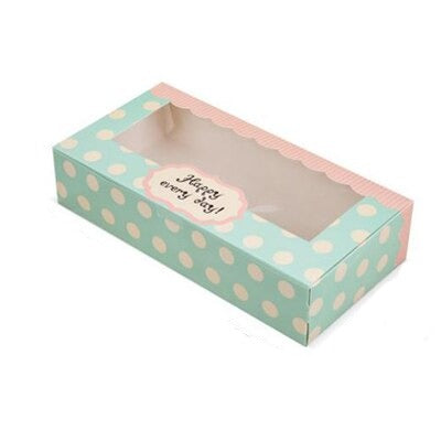 10 pakke med eske til makroner eller andre søte saker